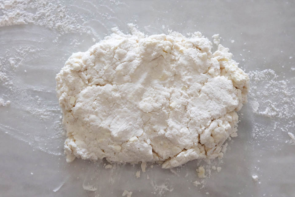 buttermilk biscuit dough rectangle